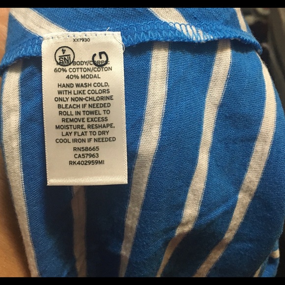 Abound Woman Tank Top Cotton Twist FrontBlue/White - Picture 5 of 5